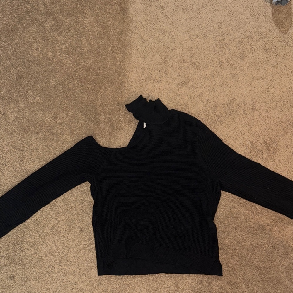 Abercrombie Cut Out Black Top